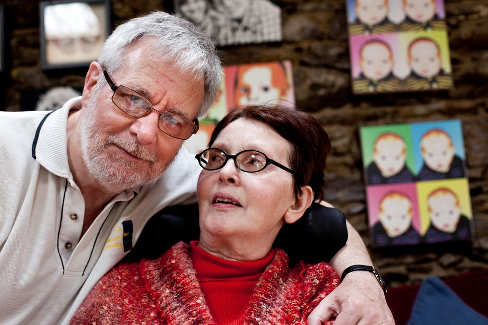 ‘I’m very disappointed that more than 10 years after Marie’s death, we still do not have legislation on this’: Tom Curran and Marie Fleming in 2013. Photo: Mark Condren